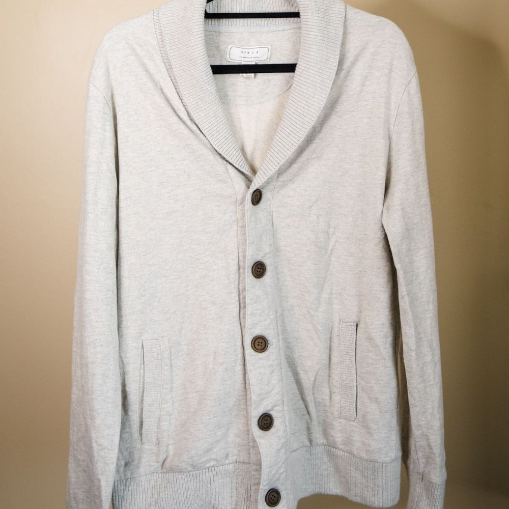 21 Men Cream Sweater (M)